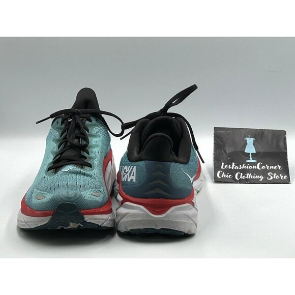 Hoka One One Men's Teal Aquarelle Clifton 8 Running Athletic Shoes Sz 11.5D 3021 - Picture 7 of 16